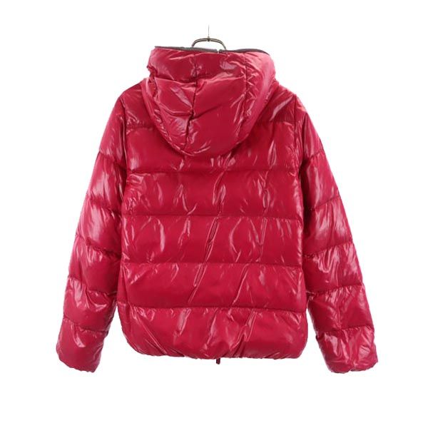 DUVETICA デュベティカ ナイロン 長袖 ダウンジャケット 42 ピンク系 フード レディース