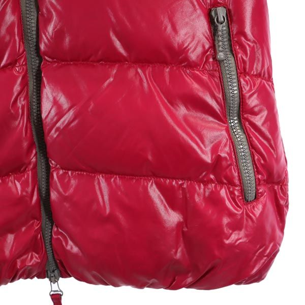 DUVETICA デュベティカ ナイロン 長袖 ダウンジャケット 42 ピンク系 フード レディース