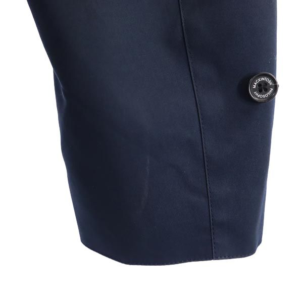 MACKINTOSH PHILOSOPHY マッキントッシュフィロソフィー 長袖 2way ステンカラーコート 40 ネイビー ライナー フード メンズ