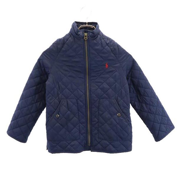 Polo by Ralph Lauren ポロバイラルフローレン 長袖 キルティングジャケット 7 ネイビー 女の子 キッズ