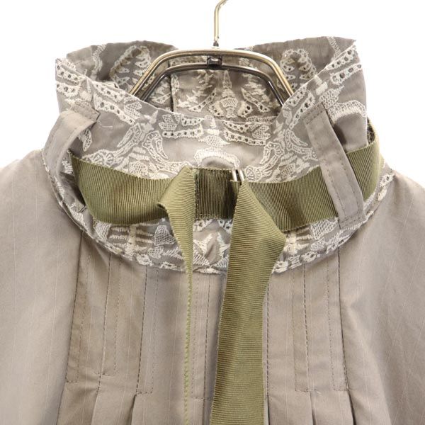 未使用 SHIROMA シロマ ストライプ ティアード 長袖 カットソー FREE グレー シャツ レディース