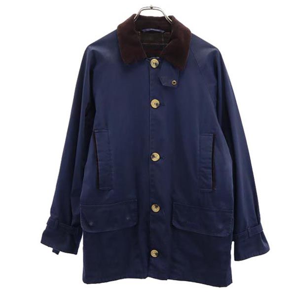 Barbour バブアー 長袖 ブルゾン S ネイビー 裏フリース メンズ