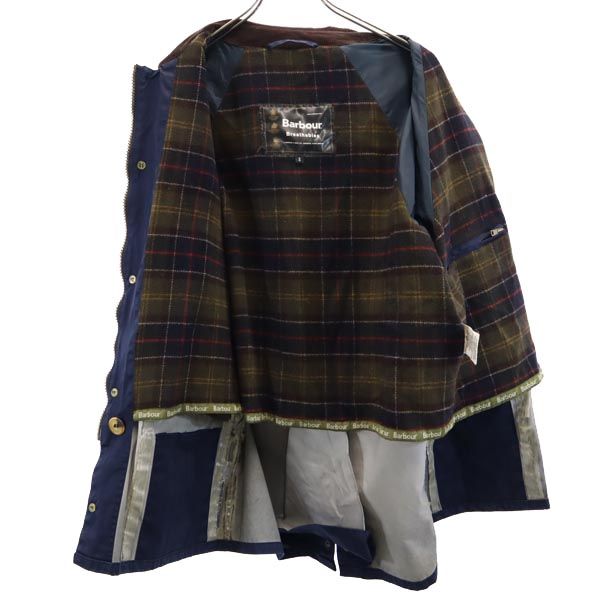 Barbour バブアー 長袖 ブルゾン S ネイビー 裏フリース メンズ