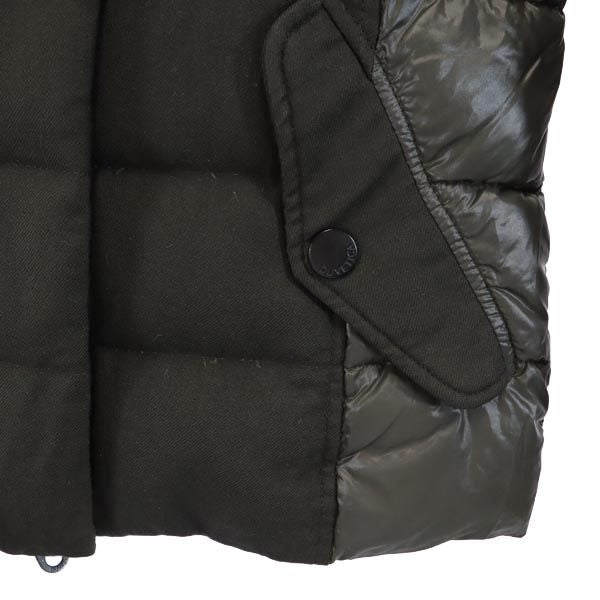 DUVETICA デュベティカ ダウン切替 長袖 リアルファー ダウンジャケット 42 カーキ系 レディース