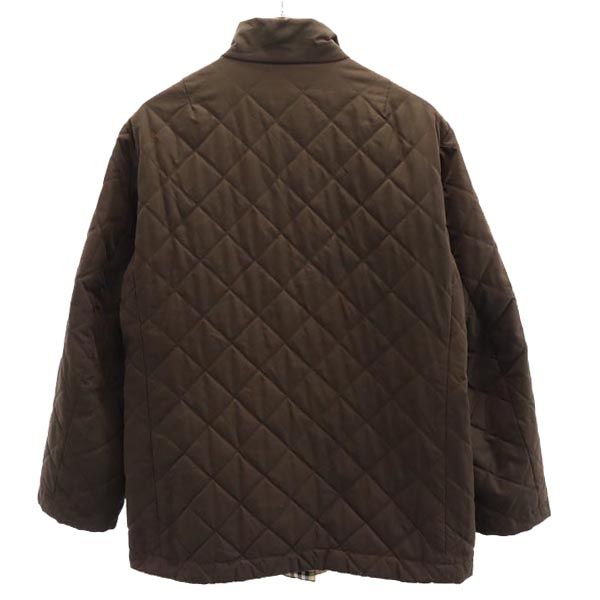 Burberrys バーバリーズ 80s 90s 三陽商会 オールド チェック柄 長袖 リバーシブル 中綿ジャケット 40 ブラウン レディース