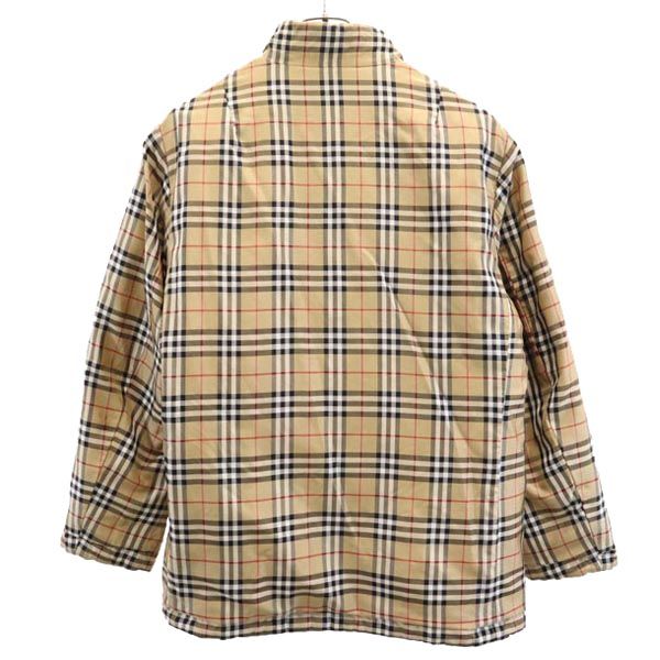Burberrys バーバリーズ 80s 90s 三陽商会 オールド チェック柄 長袖 リバーシブル 中綿ジャケット 40 ブラウン レディース