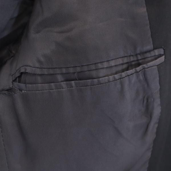 FENDI フェンディ イタリア製 長袖 ウール100% テーラードジャケット 46 ブラック メンズ