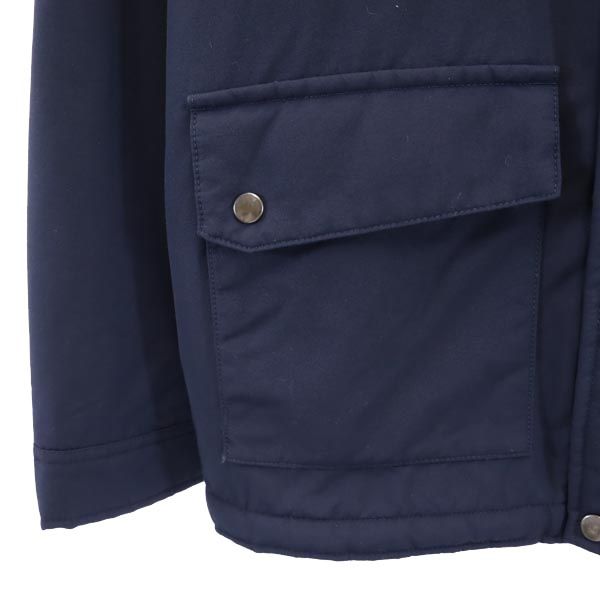 パタゴニア アウトドア 長袖 裏ボア 中綿ジャケット XL14 ネイビー系 patagonia ロゴ キッズ