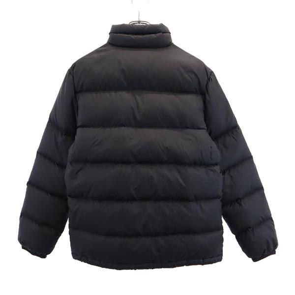 patagonia パタゴニア アウトドア 長袖 ダウンジャケット XL14 ブラック系 ロゴ キッズ