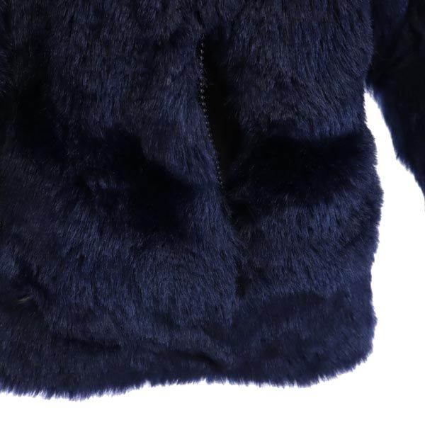 RHC アールエイチシー 英国製 長袖 ファー フード ジャケット S ネイビー系 メンズ