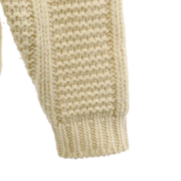 長袖 ニット M アイボリー メンズ