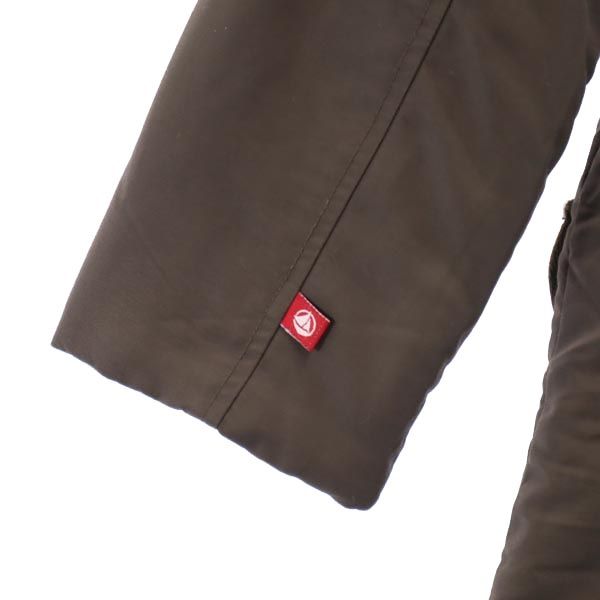 PETIT BATEAU プチバトー 長袖 ピーコート 8ans126cm ブラウン Pコート 薄中綿入 キッズ