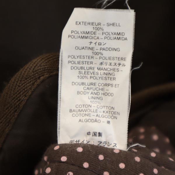 PETIT BATEAU プチバトー 長袖 ピーコート 8ans126cm ブラウン Pコート 薄中綿入 キッズ