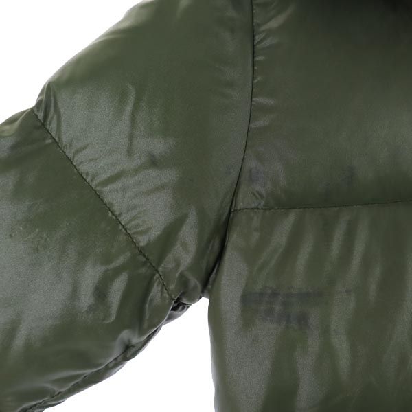 DUVETICA デュベティカ 長袖 ダウンジャケット 38 グリーン タヌキリアルファー フード レディース