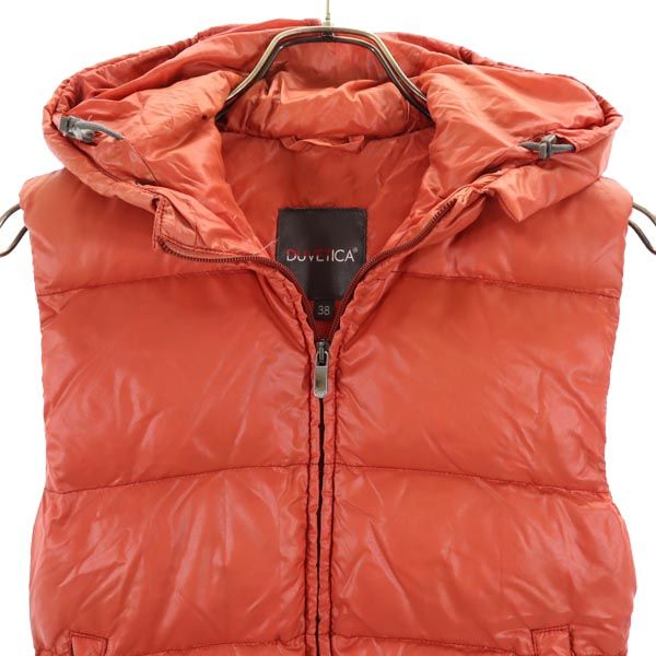 DUVETICA デュベティカ フード ダウンベスト 38 レッド系 レディース