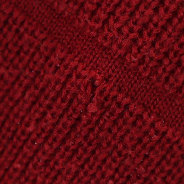 LACOSTE ラコステ ウールブレンド 長袖 ニット 3 レッド系 セーター ロゴ メンズ