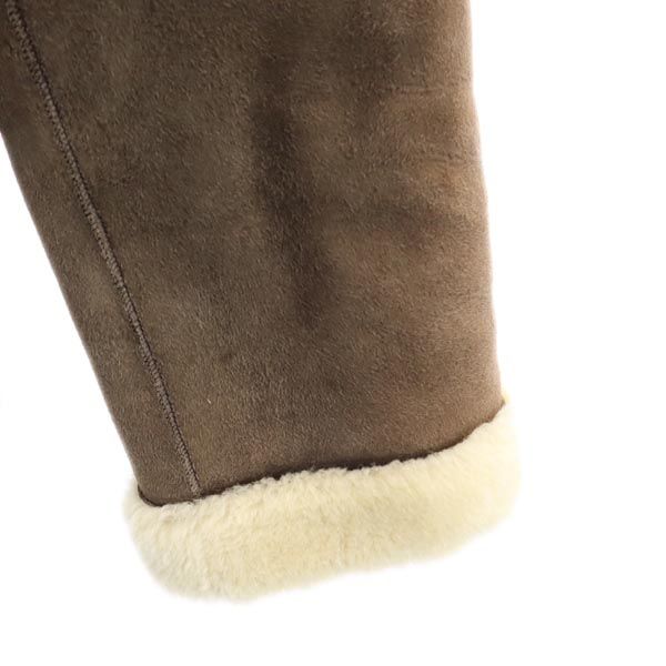 LOEWE ロエベ シープスキン ムートンジャケット 40 ブラウン系 羊皮 レディース