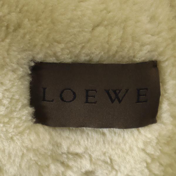 LOEWE ロエベ シープスキン ムートンジャケット 40 ブラウン系 羊皮 レディース