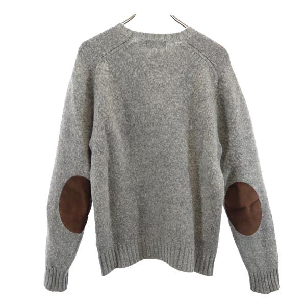 ポロラルフローレン 長袖 ウール100% ニット セーター M グレー POLO RALPH LAUREN メンズ