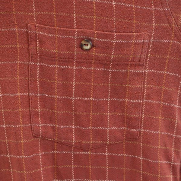 walbusch チェック 長袖 シャツ ブラウン系 メンズ