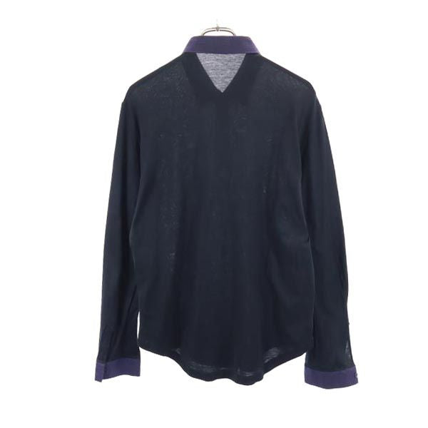 BALENCIAGA バレンシアガ イタリア製 長袖 シャツ L ブラック系 メンズ