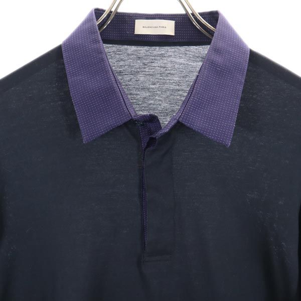 BALENCIAGA バレンシアガ イタリア製 長袖 シャツ L ブラック系 メンズ