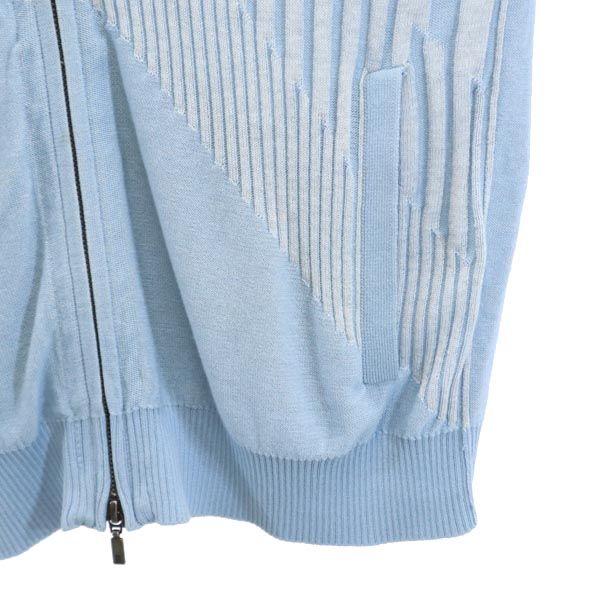 LANVIN en Bleu ランバンオンブルー ニット ジップジャケット 50 水色 メンズ