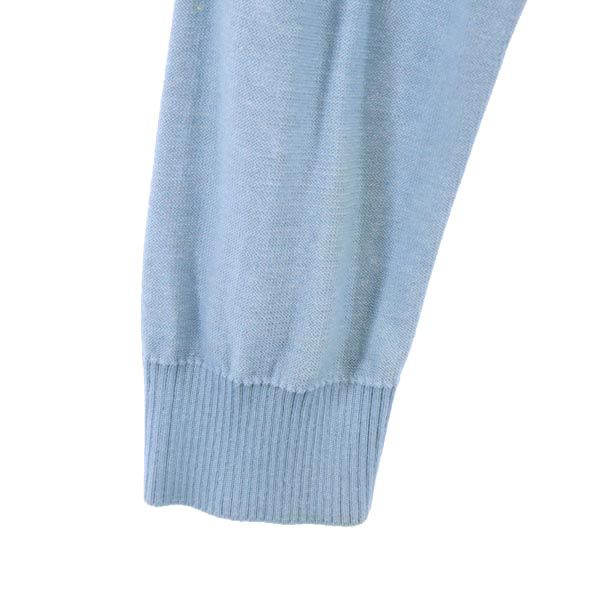 LANVIN en Bleu ランバンオンブルー ニット ジップジャケット 50 水色 メンズ