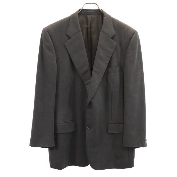 Aquascutum アクアスキュータム 日本製 毛100% テーラードジャケット グレー メンズ