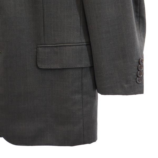 Aquascutum アクアスキュータム 日本製 毛100% テーラードジャケット グレー メンズ