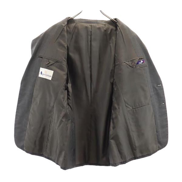 Aquascutum アクアスキュータム 日本製 毛100% テーラードジャケット グレー メンズ