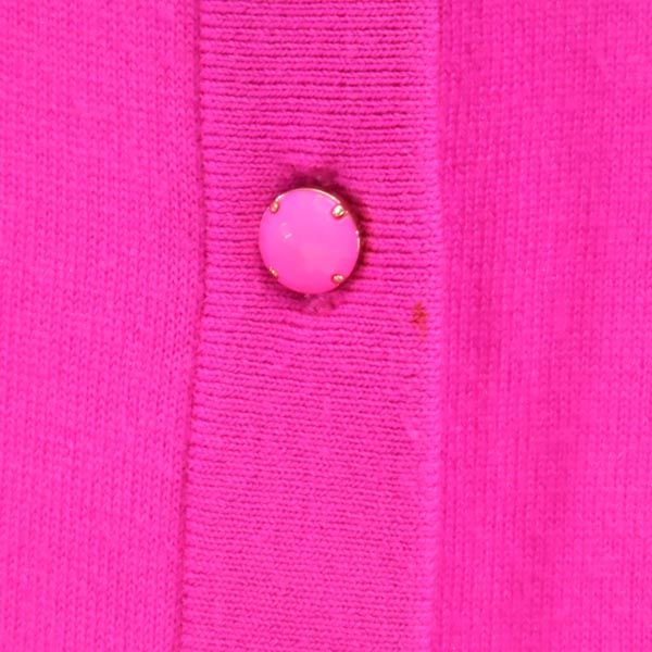 Kate Spade ケイトスペード ウール100% 長袖 ニット カーディガン S ピンク系 レディース