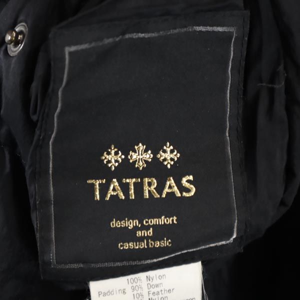 TATRAS タトラス ダウンジャケット 2 ブラック系 ロゴ レディース