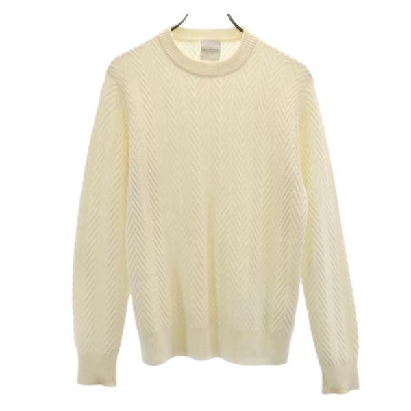 MACKINTOSH PHILOSOPHY マッキントッシュフィロソフィー 長袖 ウールブレンド ニット セーター 38 ホワイト メンズ