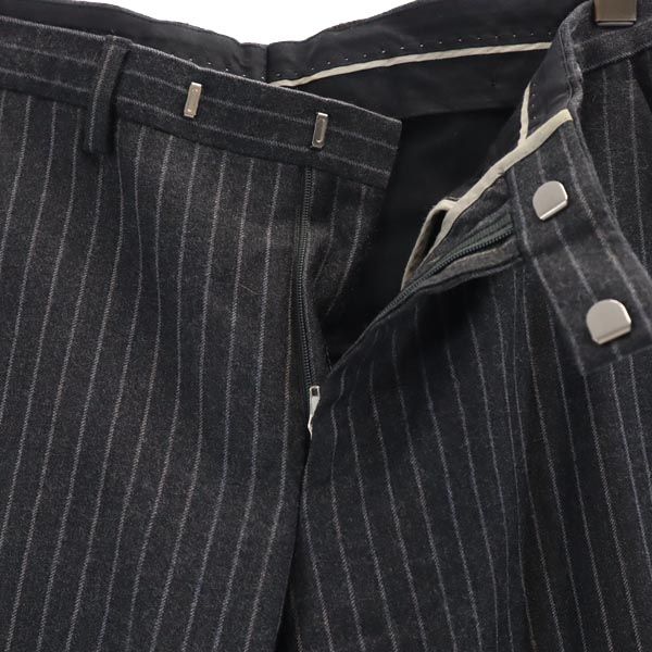 BOSS ボス ウール ストライプ柄 スーツ 上下 セットアップ 34R グレー系 ジャケット ロングパンツ メンズ