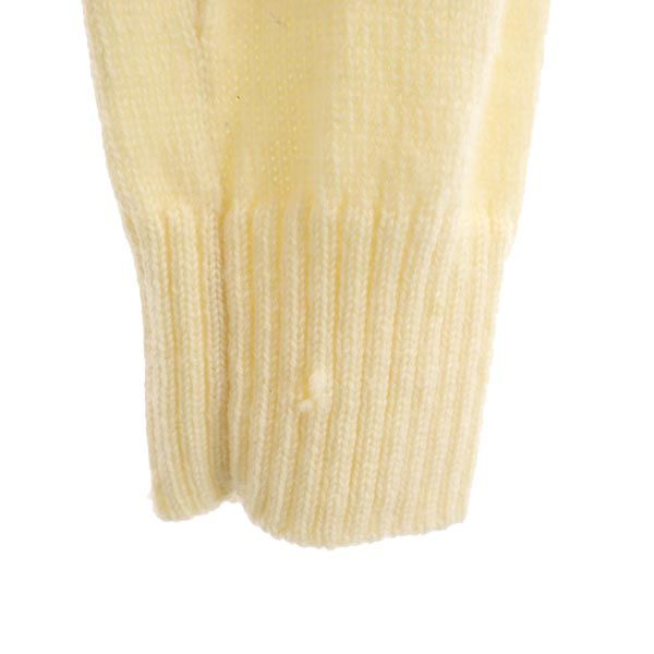 BURBERRY BLUE LABEL バーバリーブルーレーベル 三陽商会 長袖 Vネック ハーフボタン ニット セーター 38 アイボリー レディース