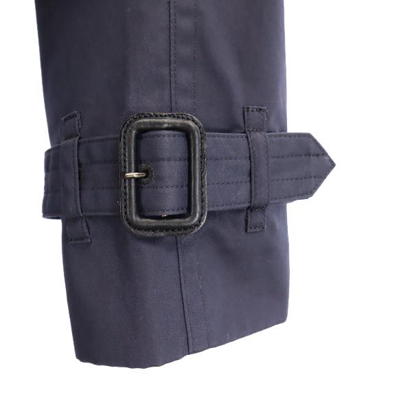 MACPHEE マカフィー トゥモローランド 日本製 7分袖 トレンチコート 38 ネイビー TOMORROWLAND レディース