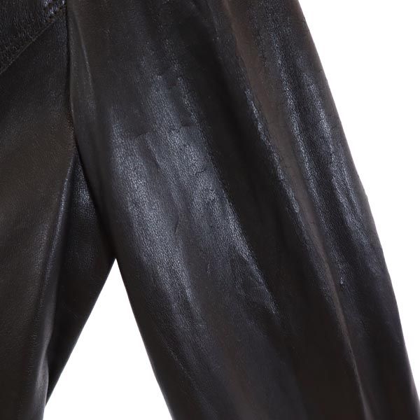 FOXEY NEW YORK フォクシーニューヨーク 日本製 フェイクレザー ジャケット 40 ブラウン系 レディース