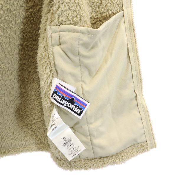 patagonia パタゴニア フード付き 65485 ボアジャケット M ベージュ キッズ