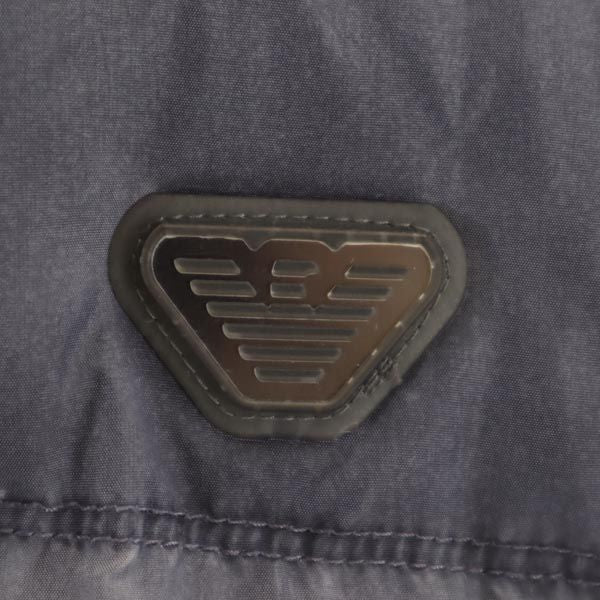 ARMANI JUNIOR アルマーニジュニア ダウンジャケット 14A グレー系 ロゴ ベスト キッズ