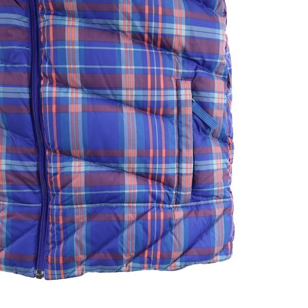 patagonia パタゴニア アウトドア チェック柄 ダウンジャケット XXL ブルー キッズ