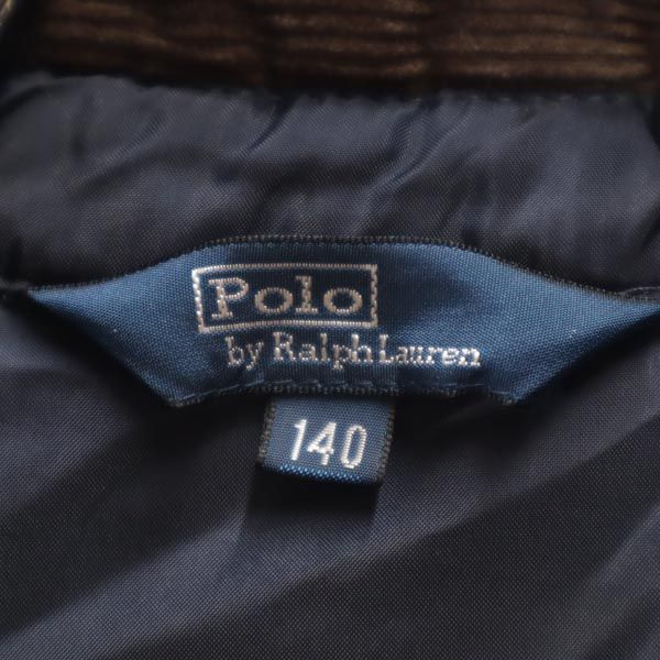 Polo by Ralph Lauren ポロバイラルフローレン キルティングジャケット 140 ネイビー系 ロゴ キッズ