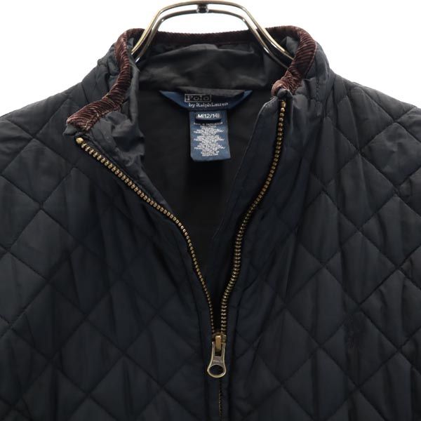 ポロバイラルフローレン キルティングジャケット M(12-14) ネイビー系 Polo by Ralph Lauren ロゴ キッズ