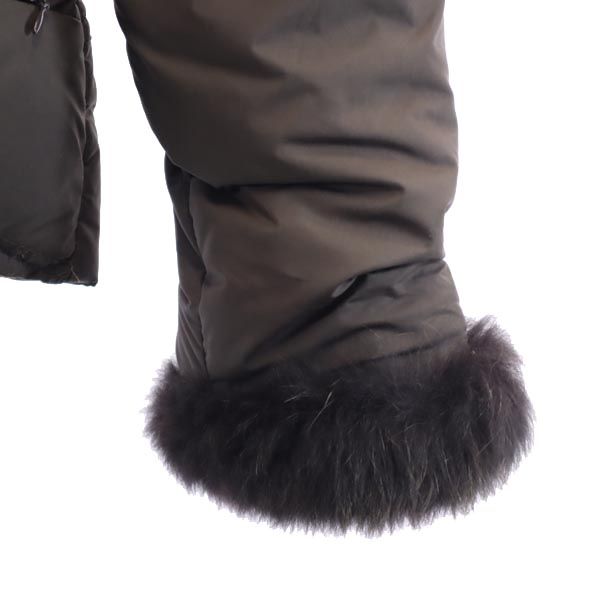 DUVETICA デュベティカ Circe フォックスファー付き ダウンパーカー 38 ブラウン ジャケット レディース