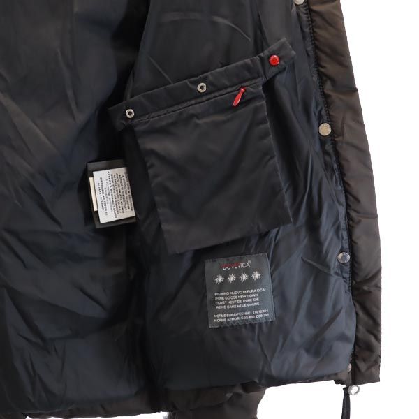 DUVETICA デュベティカ Circe フォックスファー付き ダウンパーカー 38 ブラウン ジャケット レディース