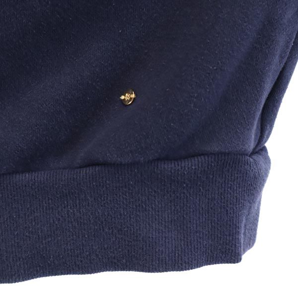 BLUE LABEL CRESTBRIDGE ブルーレーベルクレストブリッジ 長袖 スウェット 38 ネイビー系 トレーナー ロゴ レディース