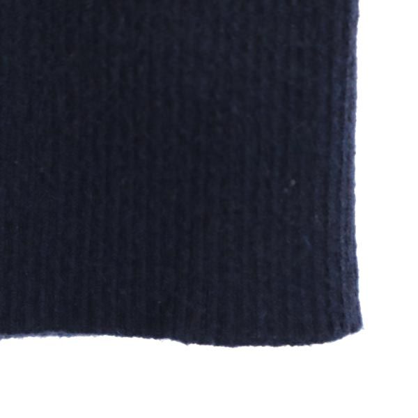 Kate Spade ケイトスペード タートルネック 長袖 リブ ニット 110 ネイビー系 ロゴ キッズ