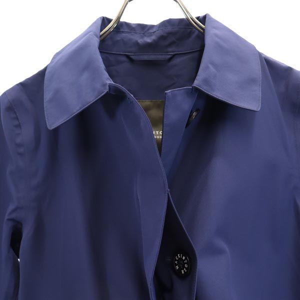 MACKINTOSH LONDON マッキントッシュ ロンドン ステンカラーコート 38 ネイビー レディース