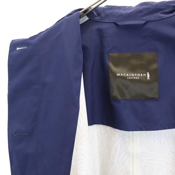 MACKINTOSH LONDON マッキントッシュ ロンドン ステンカラーコート 38 ネイビー レディース
