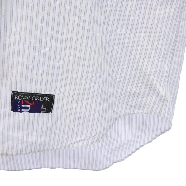 CELINE セリーヌ ストライプ柄 長袖 ボタンダウンシャツ グレー メンズ